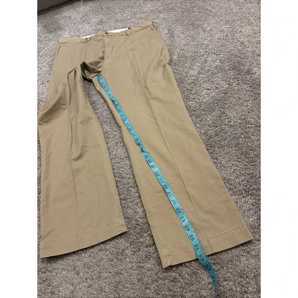 Polo Ralph Lauren Pants Mens 38x32 Chino Beige Stretch Classic Fit Khaki Work